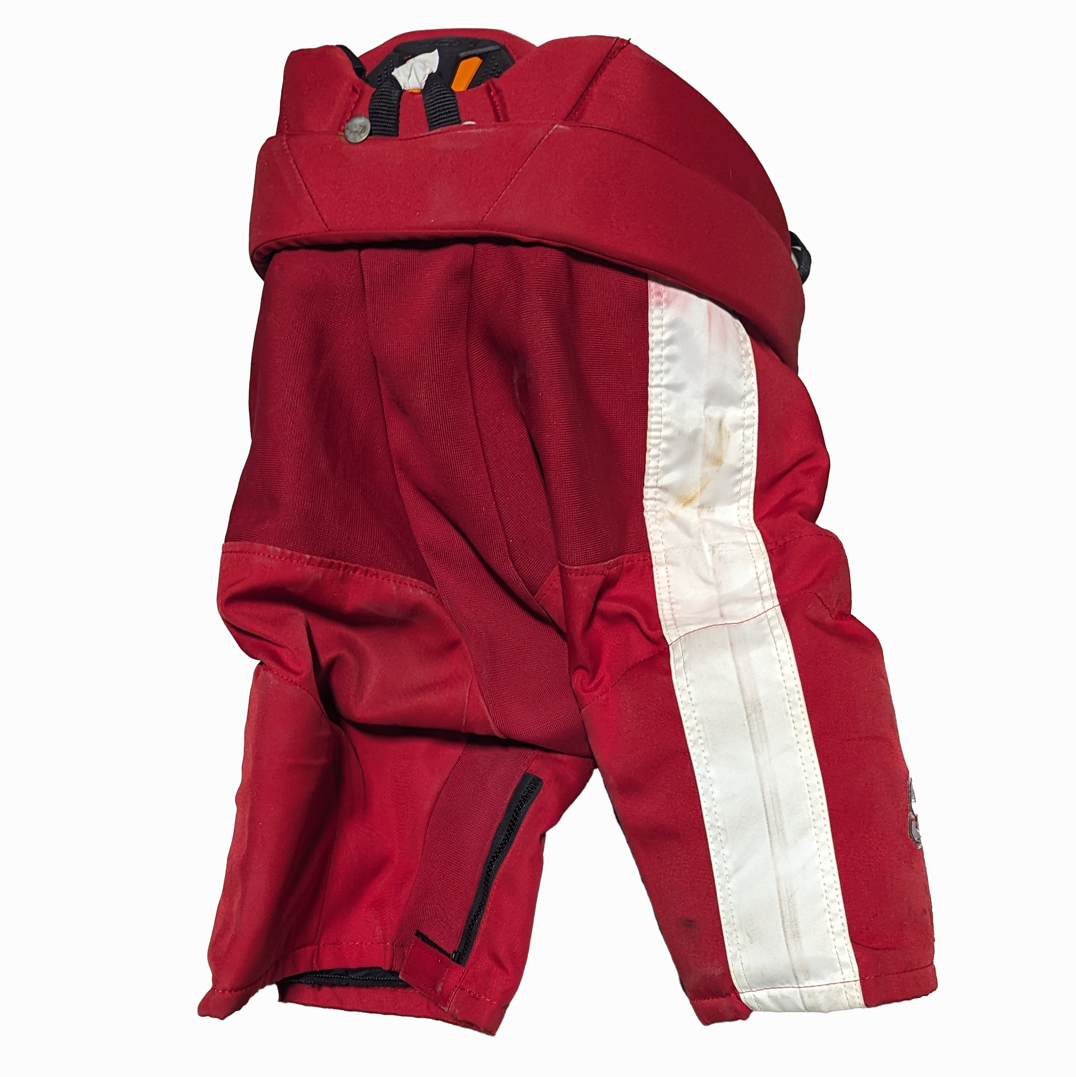 CCM HPWMP - Pantalon de hockey Pro Stock d'occasion pour femme (rouge/blanc)
